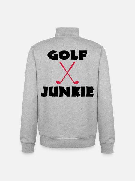 golf - Unisex Organic Zip Sweatshirt by Stanley/Stella - heather grey