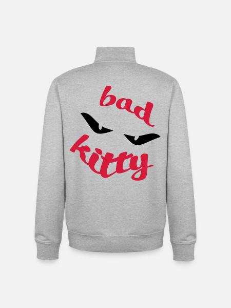 chats - Sweat zippé unisexe en coton bio Stanley/Stella - gris chiné