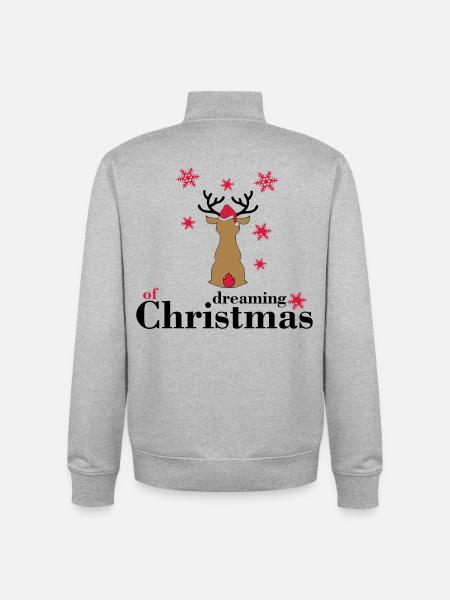 weihnachten - Unisex Organic Zip Sweatshirt von Stanley/Stella - Grau meliert