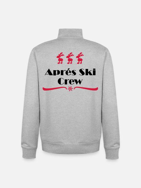 apres ski - Unisex Organic Zip Sweatshirt by Stanley/Stella - heather grey