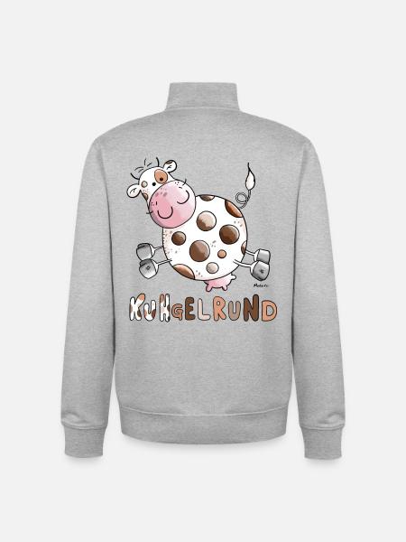 KuHgelrund - Unisex Organic Zip Sweatshirt von Stanley/Stella - Grau meliert