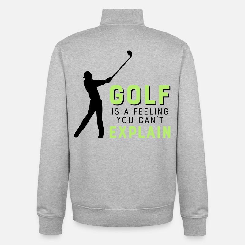 golf - Unisex Organic Zip Sweatshirt by Stanley/Stella - heather grey