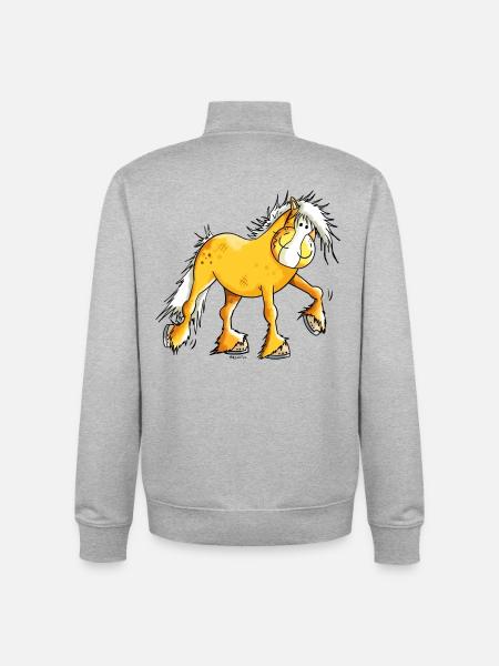 Mignon Haflinger - Sweat zippé unisexe en coton bio Stanley/Stella - gris chiné