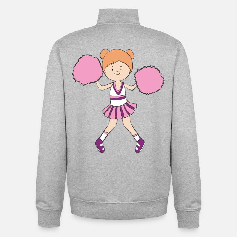 dancer - Unisex Organic Zip Sweatshirt by Stanley/Stella - heather grey