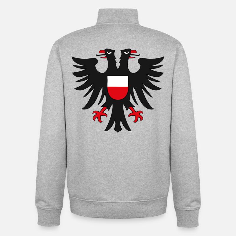 HL - aigle - Sweat zippé unisexe en coton bio Stanley/Stella - gris chiné