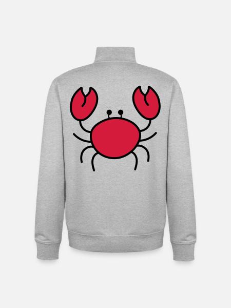 cancer - Unisex Organic Zip Sweatshirt by Stanley/Stella - heather grey