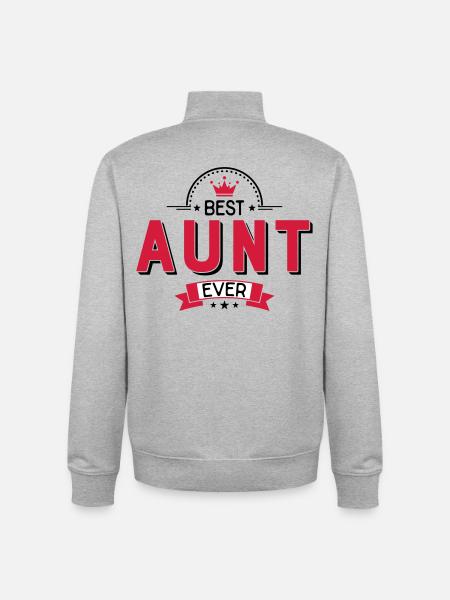 tante - Sweat zippé unisexe en coton bio Stanley/Stella - gris chiné