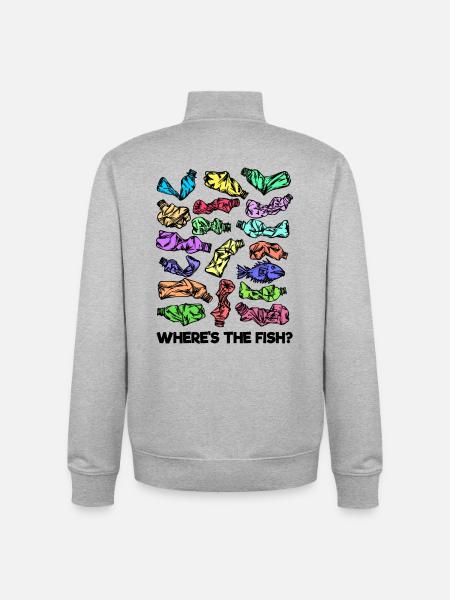 Umweltschäden Statement Umwelt Erde - Unisex Organic Zip Sweatshirt von Stanley/Stella - Grau meliert