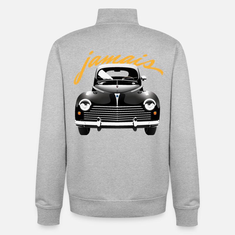 Never 203 - Unisex Organic Zip Sweatshirt by Stanley/Stella - heather grey
