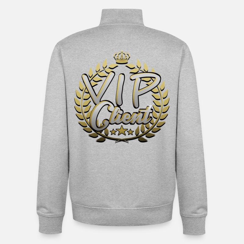 VIP Client - Unisex Organic Zip Sweatshirt by Stanley/Stella - heather grey