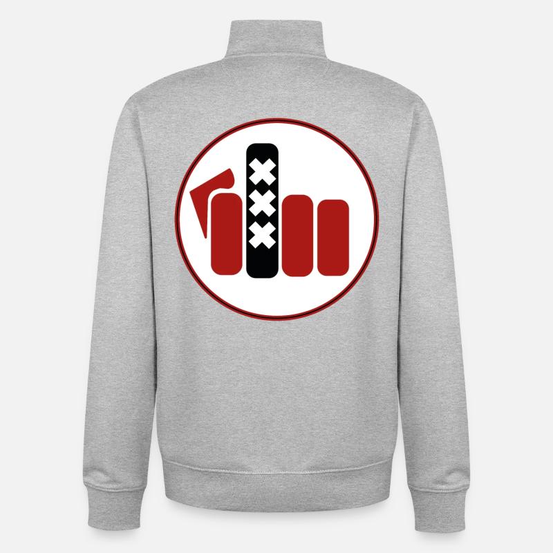 020FY - Unisex Organic Zip Sweatshirt by Stanley/Stella - heather grey