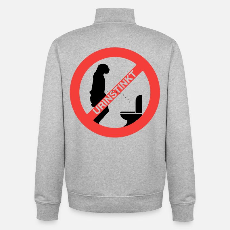 Urinstinkt - Unisex Organic Zip Sweatshirt von Stanley/Stella - Grau meliert