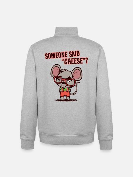 Lieblingstier Statement Ratte Haustiere Tiere - Unisex Organic Zip Sweatshirt von Stanley/Stella - Grau meliert