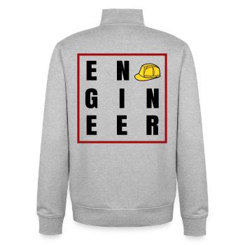Bauarbeiter Beruf Spruch Job Karriere Vorgesetzter - Unisex Organic Zip Sweatshirt von Stanley/Stella - Grau meliert - Hinten - AI Model Male 185 light (185cm)