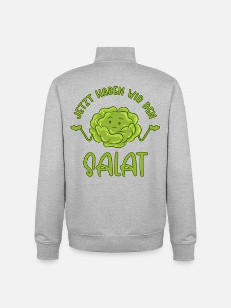 Now we have the salad - Unisex Organic Zip Sweatshirt by Stanley/Stella - heather grey