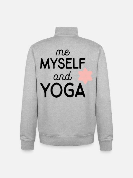 yoga - Unisex Organic Zip Sweatshirt von Stanley/Stella - Grau meliert