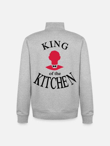 Lustige Geschenkidee für Männer - Unisex Organic Zip Sweatshirt von Stanley/Stella - Grau meliert