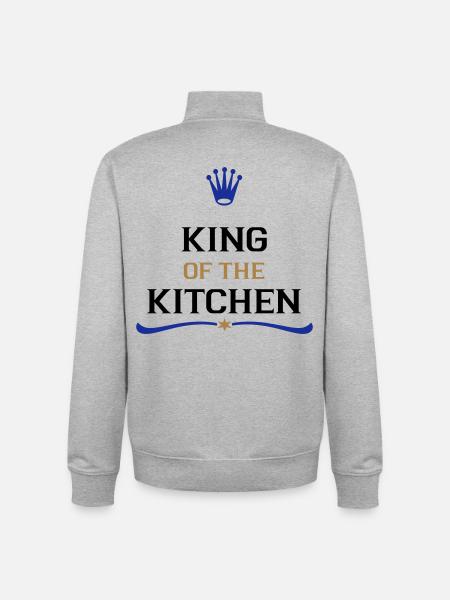 Funny Gifts for Men - Unisex Organic Zip Sweatshirt by Stanley/Stella - heather grey