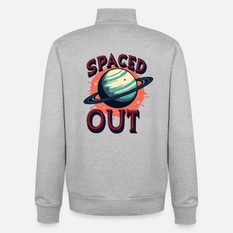 Espacé - Sweat zippé unisexe en coton bio Stanley/Stella - gris chiné