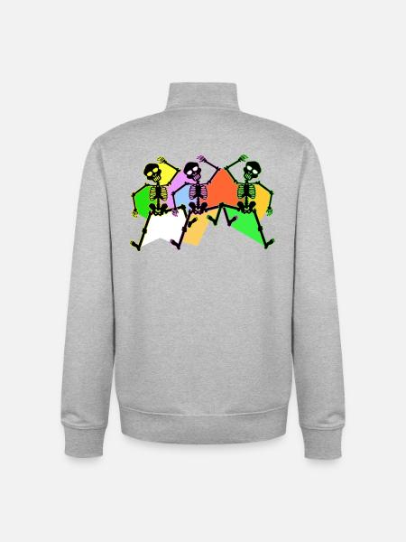 Dancing - Unisex Organic Zip Sweatshirt by Stanley/Stella - heather grey