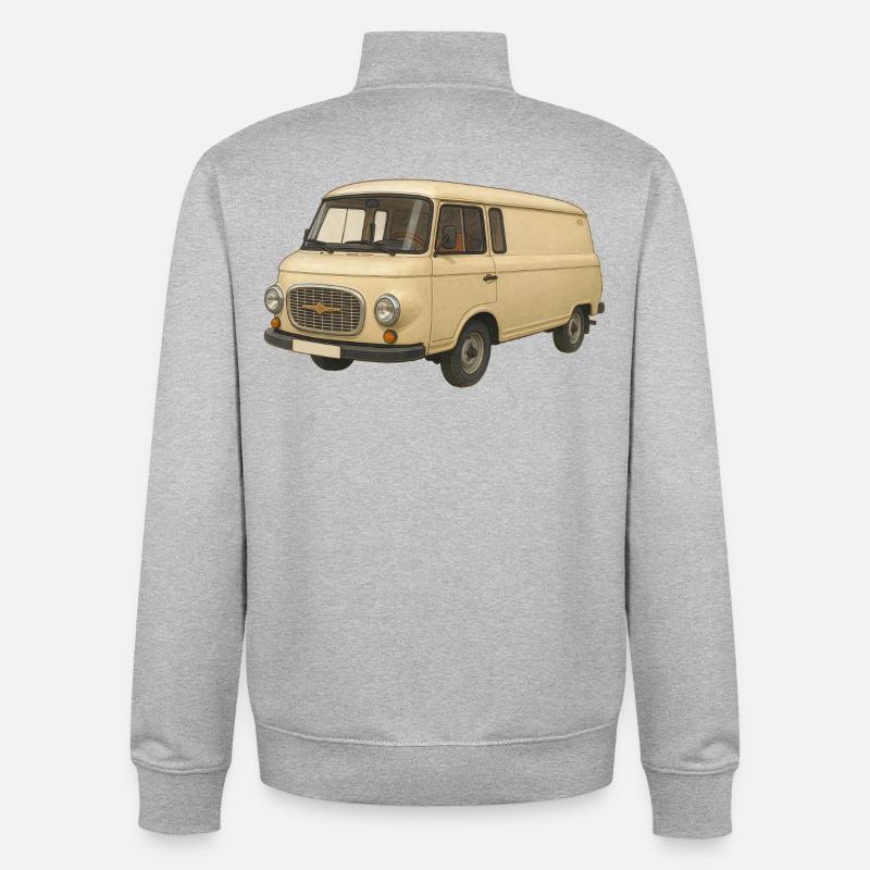 B1000 als Comic - Unisex Organic Zip Sweatshirt von Stanley/Stella - Grau meliert