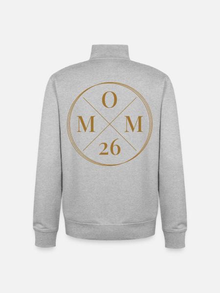 Mor 26 Baby Mor Mors Dag Gave Mor 2026 - Stanley/Stella unisex sweatshirt med lynlås i økologisk - grå meleret