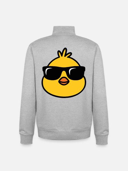 Chick'n'Cool - Unisex Organic Zip Sweatshirt by Stanley/Stella - heather grey