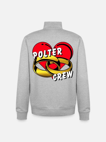 Polter Crew , Bachelor Party ............... - Unisex Organic Zip Sweatshirt by Stanley/Stella - heather grey