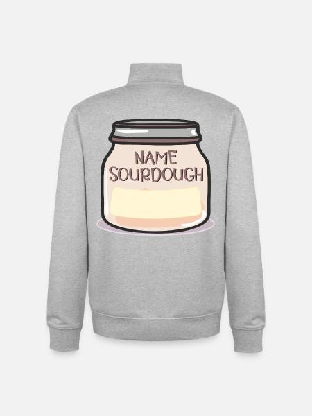 NOM LEVAIN - Sweat zippé unisexe en coton bio Stanley/Stella - gris chiné