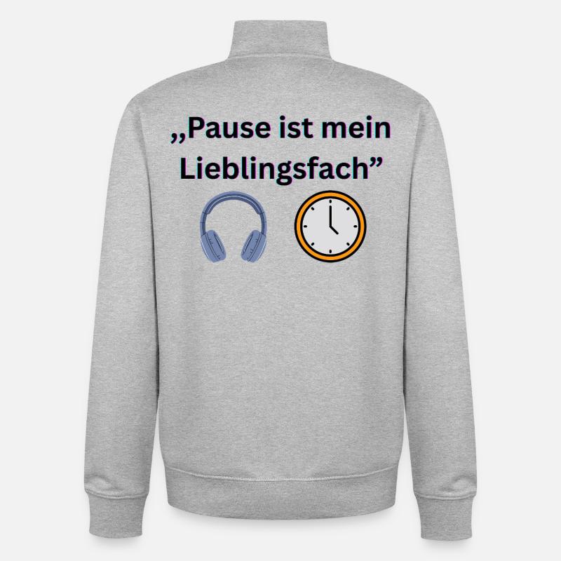 Lustiger Schuldspruch  - Unisex Organic Zip Sweatshirt von Stanley/Stella - Grau meliert