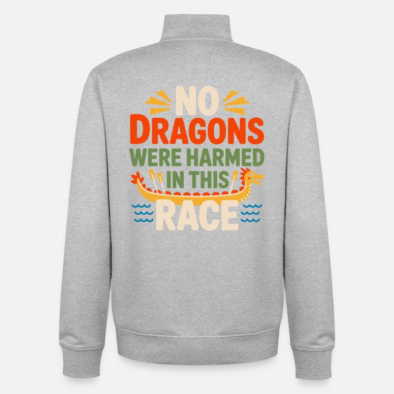 Team-Paddeln Synchronisierte Kunst - Unisex Organic Zip Sweatshirt von Stanley/Stella - Grau meliert