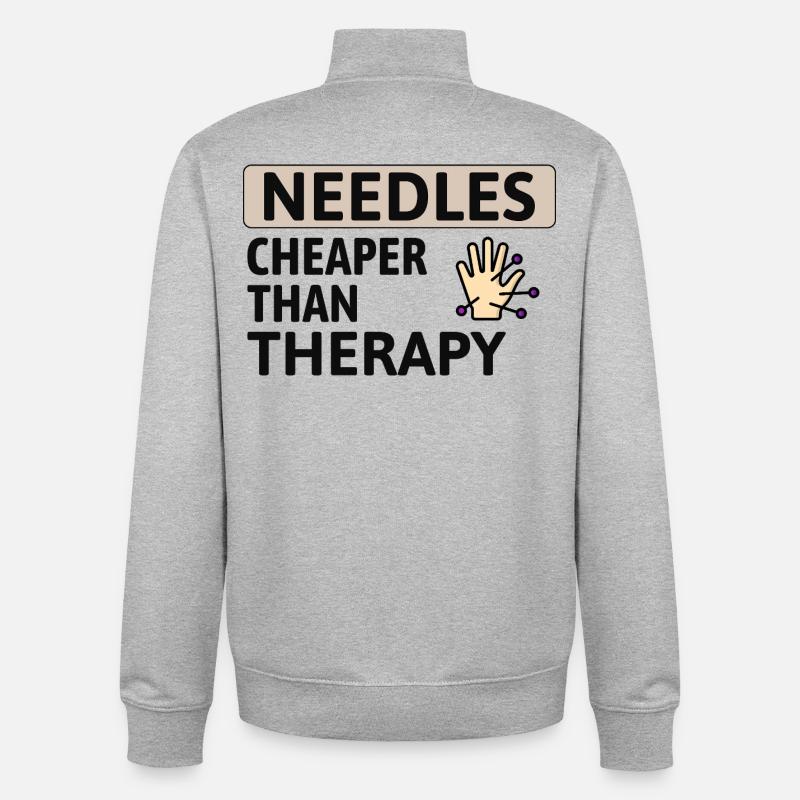 Licensed TCM Practitioner Expert Cost-Effective  - Unisex Organic Zip Sweatshirt by Stanley/Stella - heather grey