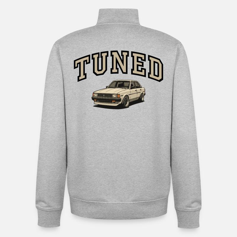 CONNU - Sweat zippé unisexe en coton bio Stanley/Stella - gris chiné