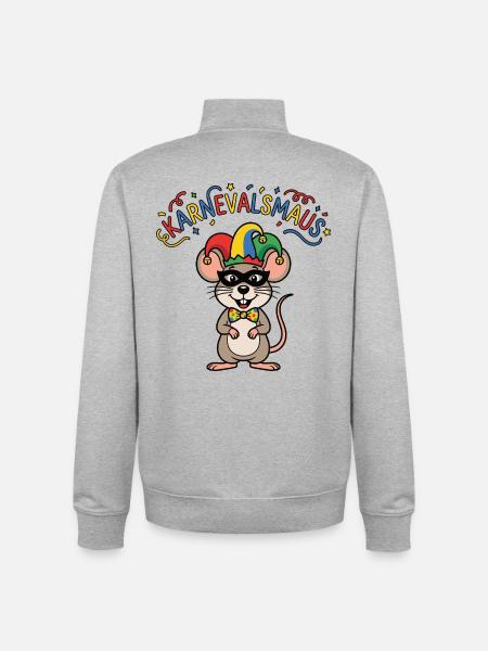 Carnival Mouse Cologne Carnival Mouse - Unisex Organic Zip Sweatshirt by Stanley/Stella - heather grey
