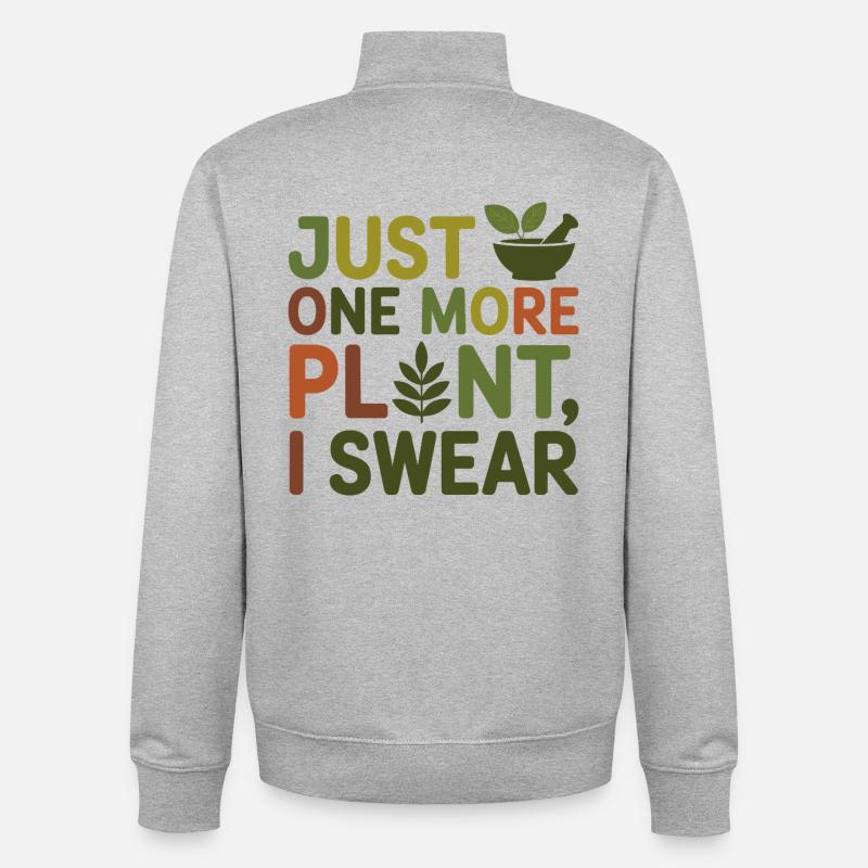 Kräuterkundige Nur noch ein Pflanzenprofi - Unisex Organic Zip Sweatshirt von Stanley/Stella - Grau meliert