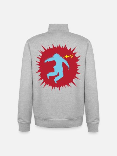 COUP DE FOUDRE - geek & scifi - Unisex Organic Zip Sweatshirt by Stanley/Stella - heather grey