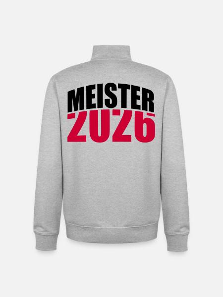 Champion 2026 Championship - Unisex Organic Zip Sweatshirt by Stanley/Stella - heather grey