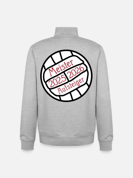Champion and promoted team 2025/2026 - Unisex Organic Zip Sweatshirt by Stanley/Stella - heather grey