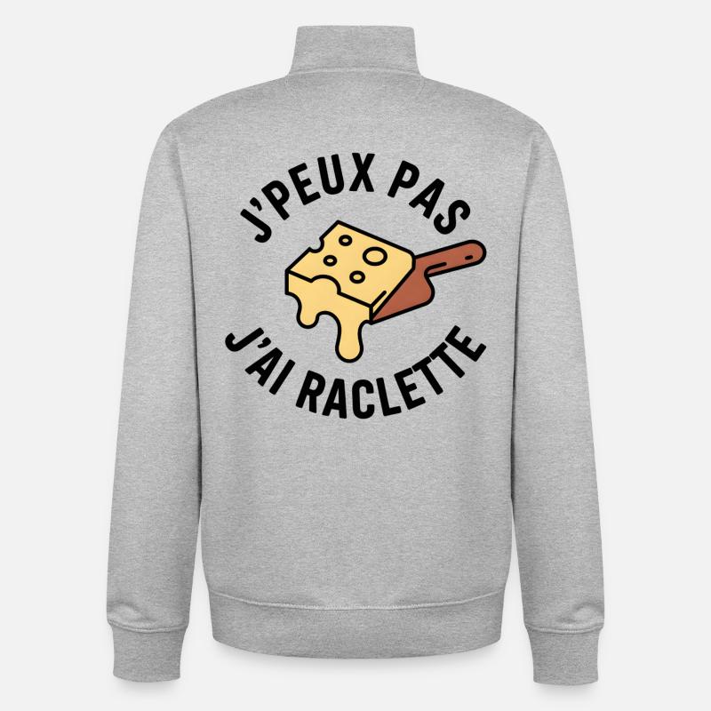 Casting Squeegee I can't squeegee - Unisex Organic Zip Sweatshirt by Stanley/Stella - heather grey