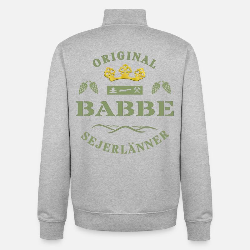 Sejerlaenner Babbe Siegerländer Sire Siegerland - Sweat zippé unisexe en coton bio Stanley/Stella - gris chiné