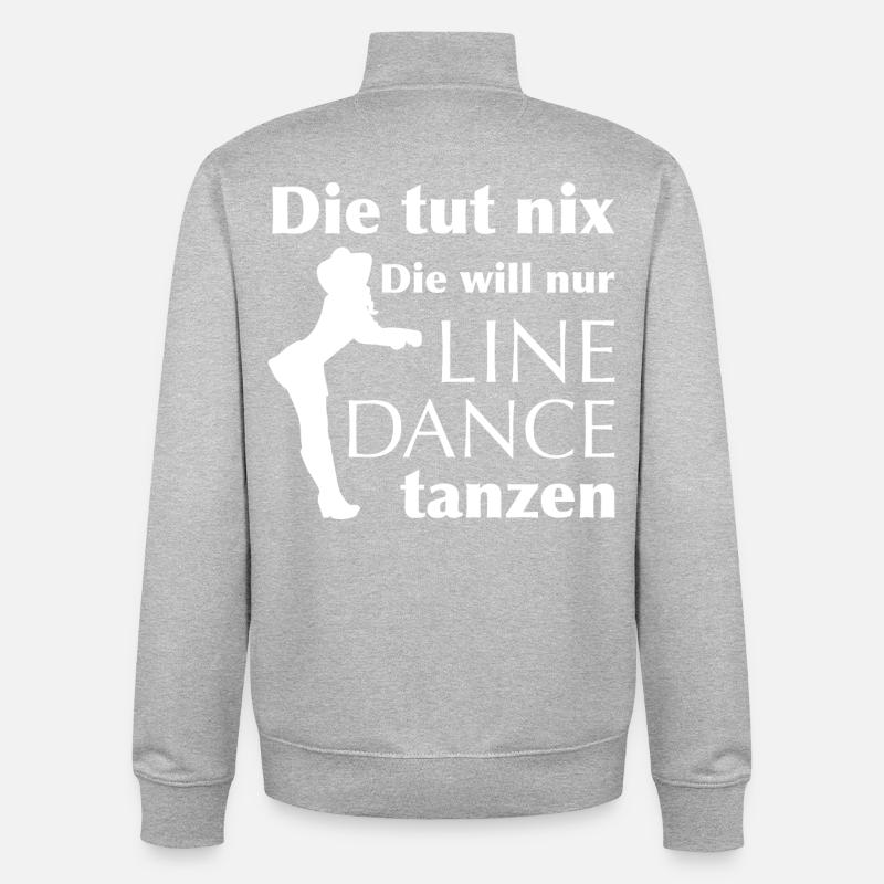 Will nur tanzen - Unisex Organic Zip Sweatshirt von Stanley/Stella - Grau meliert