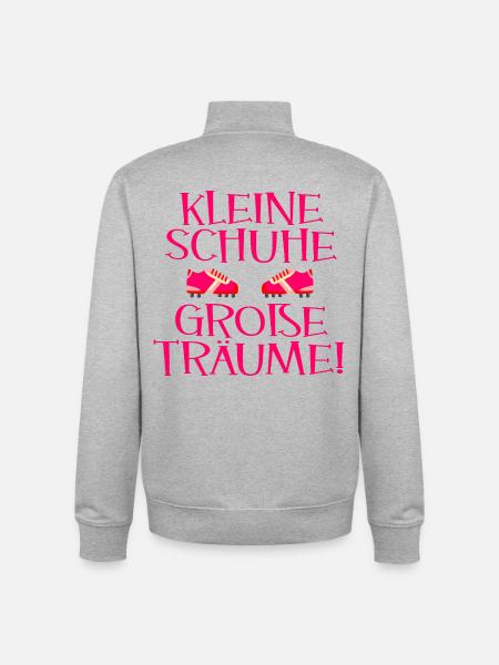 Fußball Mädchen - Fußballschuhe - Unisex Organic Zip Sweatshirt von Stanley/Stella - Grau meliert