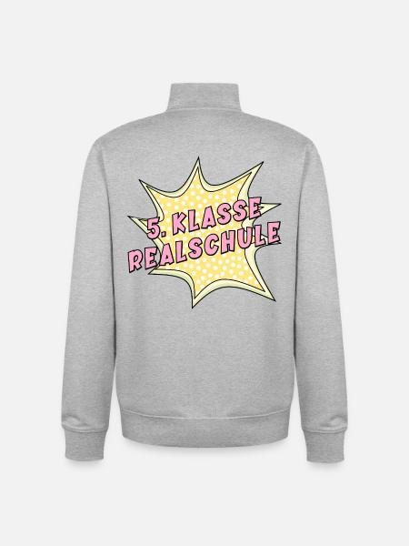 Changement d’école secondaire 5e année - Sweat zippé unisexe en coton bio Stanley/Stella - gris chiné