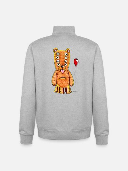 Nallebjoern - Sweat zippé unisexe en coton bio Stanley/Stella - gris chiné