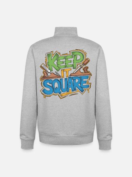 Fabricant de meubles Maintien-le Carré - Sweat zippé unisexe en coton bio Stanley/Stella - gris chiné