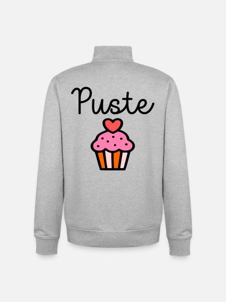 Puff Cake - Puff Cake - Unisex Organic Zip Sweatshirt by Stanley/Stella - heather grey