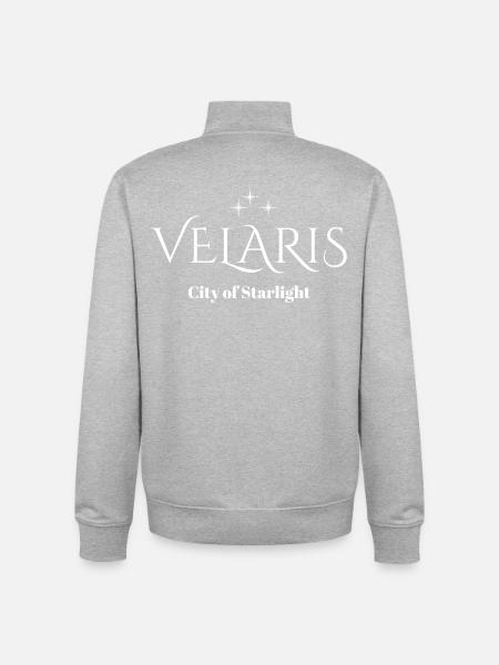 Velaris City Starlight - Unisex Organic Zip Sweatshirt von Stanley/Stella - Grau meliert