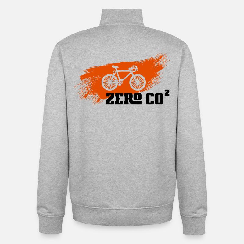 Zero CO2 - Unisex Organic Zip Sweatshirt von Stanley/Stella - Grau meliert