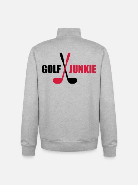 golf - Unisex Organic Zip Sweatshirt by Stanley/Stella - heather grey