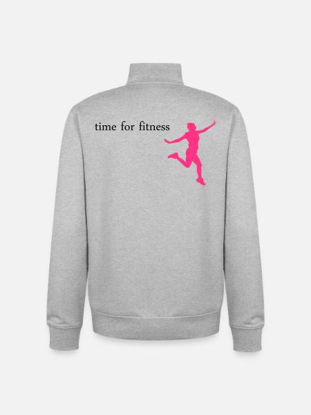 fitness - Unisex Organic Zip Sweatshirt by Stanley/Stella - heather grey